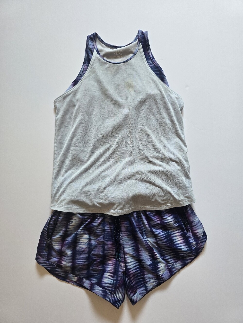 Athleta Girl Perfect Pair Tank Camisole with Matching Shorts Size 8-10